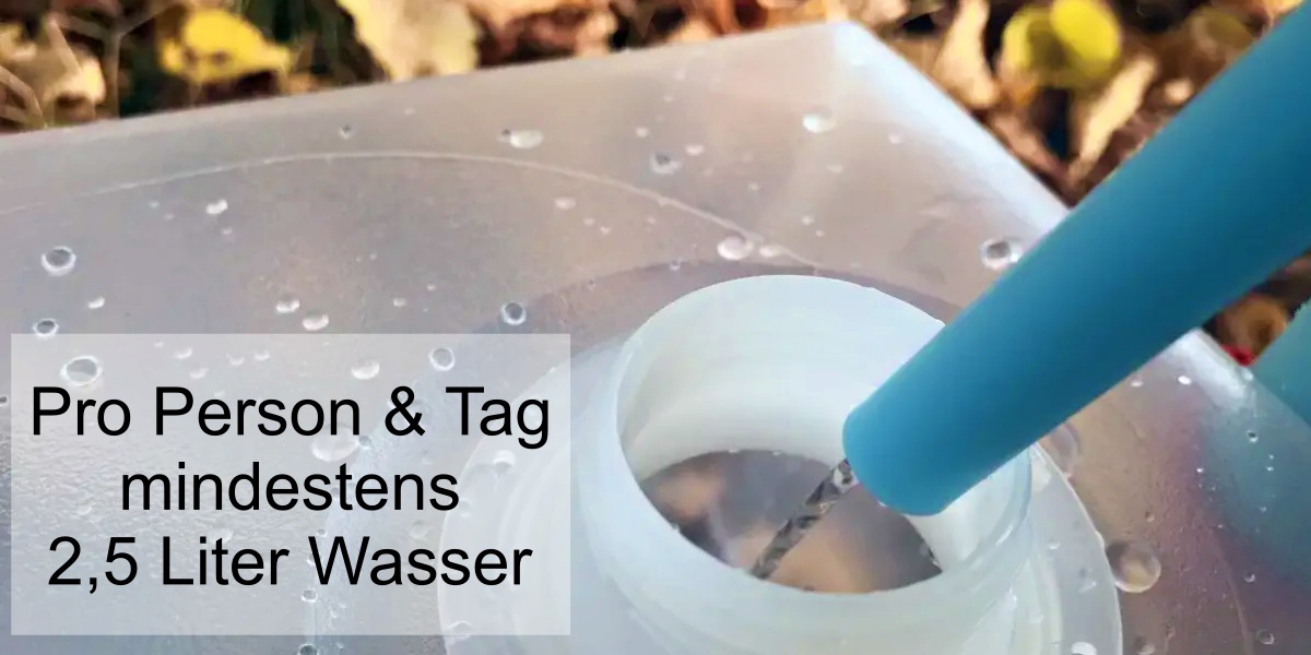 Das ist die richtige Menge für Ihren Wasserbedarf